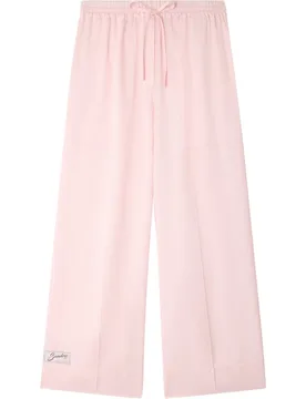 Pantalones anchos de mujer satinados fluidos - sandro - FashionsVida