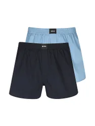 Boxershorts 2er Pkg. light / pastel blue dunkelblau XXL