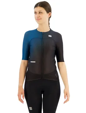 Maglia A Maniche Corte Light Teal Blue / Black - Sportful - FashionsVida