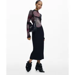 Desigual - Vestido largo ondas