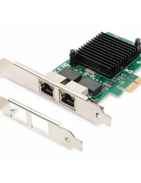 Carte D´extension Pci-e Dn-10132 2xrj45 Silver / Green One Size unisex - DIGITUS - FashionsVida