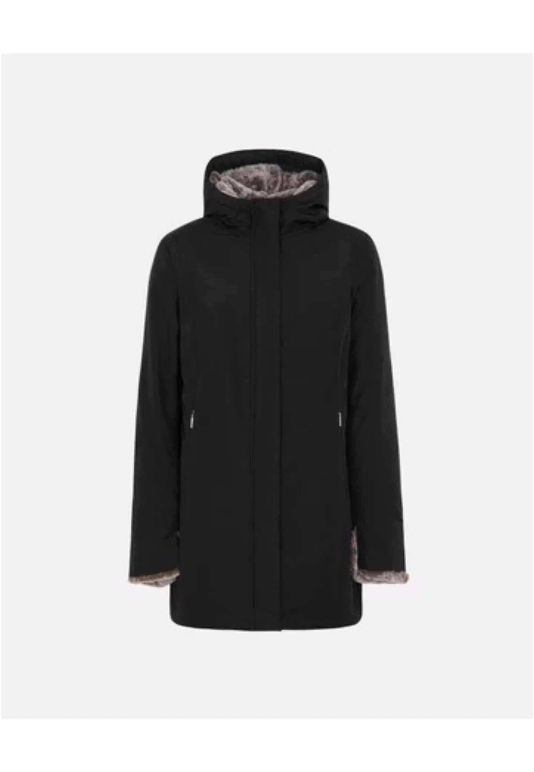 Giubbotto Donna Marmolada Fur Black - SUNS - FashionsVida