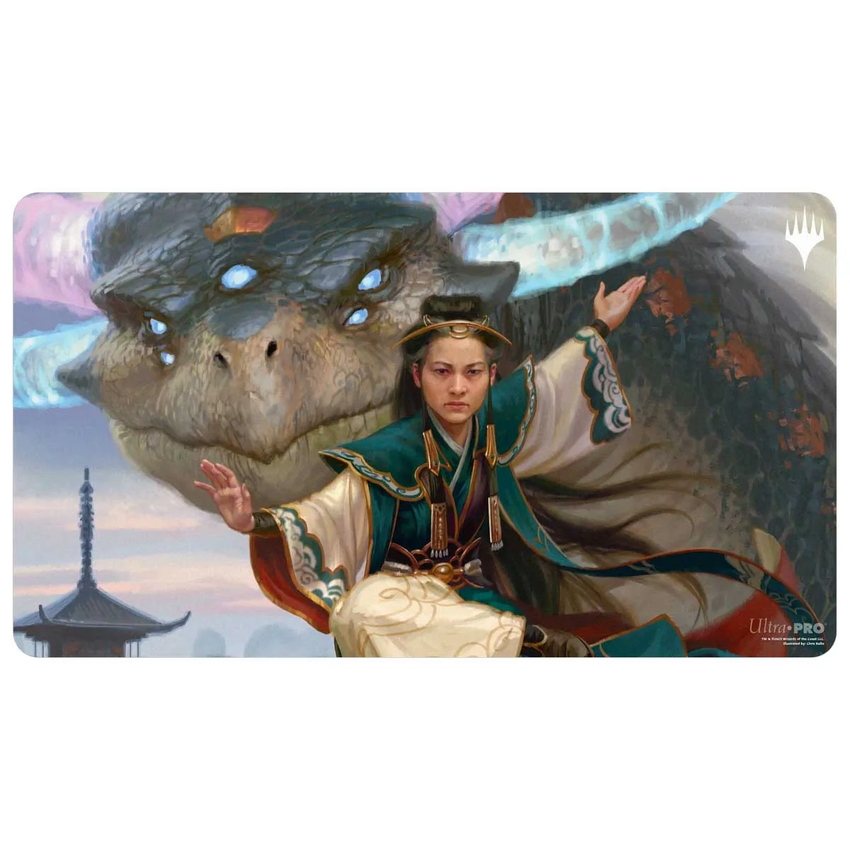 MTG Tarkir: Dragonstorm Playmat Jeskai Commander featuring Shiko and Narset, Unified - Ultra PRO - FashionsVida