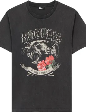 Camiseta con serigrafía Pantera - The Kooples - FashionsVida