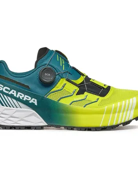 Ribelle Run Kalibra Ht Trail Running Shoes Lime Green / Deep Lagoon UK 7.5 Men - Scarpa - FashionsVida