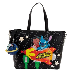 Disney: Lilo & Stitch Space Adventure Glow Tote Crossbody Bag with Coin Bag