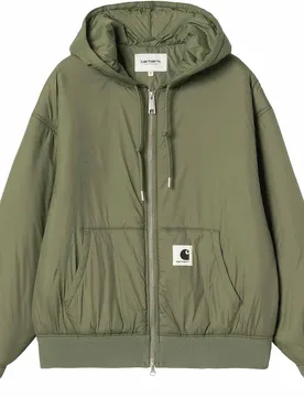 Veste déperlante en taffeta - Hooded Gadd Jacket W Dollar Green en Nylon - Taille S - Kaki - Carhartt WIP - FashionsVida