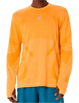 Road camiseta técnica manga larga hombre Naranja (XL) - Asics - FashionsVida