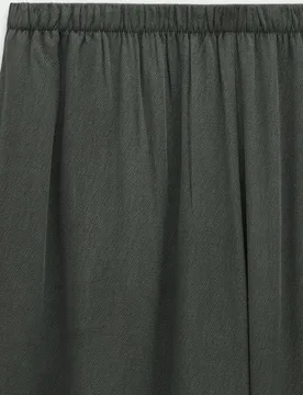 Pantalones anchos de mujer con cintura elástica en liso - Parfois - FashionsVida