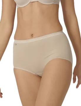 Womens Basic+ Maxi 3 Pack Briefs - Beige Cotton - Size 2xl - Sloggi - FashionsVida