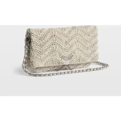 Zadig & Voltaire - Bolso de mano rock de macramé con strass