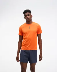 Men's EveryRun Short Sleeve Top in Electric Tangerine, Size Small