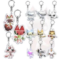 Inoue Toro CUTE Cat Key Chain Keychains Ring for Accessories Bag Cartoon Pendant Keyring Jewelry Fans Gifts