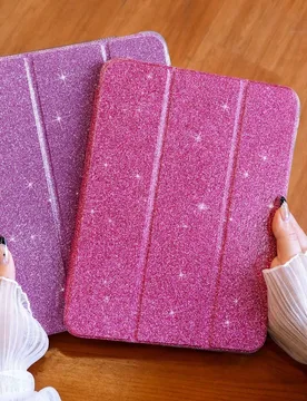Funda protectora de tableta con purpurina rosa compatible con iPad 9.7/10.2/10.5/10.9/Pro 11/12.9 pulgadas, 10ª generación, (A16) 11 pulgadas 11ª g - Shein - FashionsVida