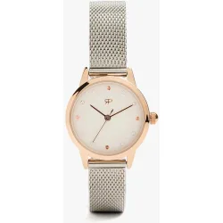 Reloj de mujer de acero inoxidable con correa de malla metalizada