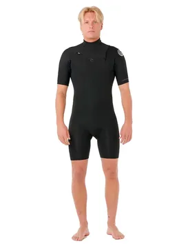 Combinaison En Néoprène à Manches Courtes Avec Fermeture éclair Sur La Poitrine Dawn Patrol Spring 2/2 Mm Black S - Rip curl - FashionsVida