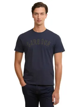 T-shirt à Manches Courtes Berwick Navy M - Barbour - FashionsVida