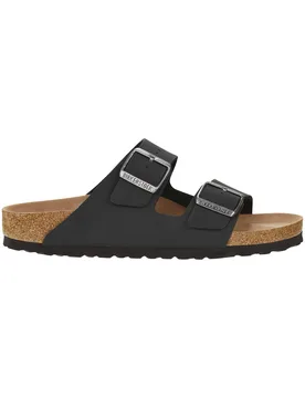 Sandales en matière synthétique - Arizona Vegan Birkibuc Regular Black - Taille 43 - Noir - Birkenstock - FashionsVida