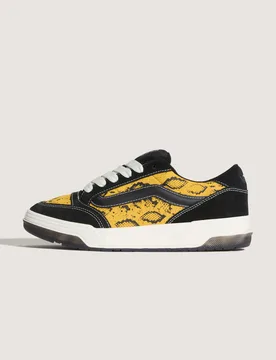 Unisex Hylane Sneakers - Black Leather - Size Uk 6 - Vans - FashionsVida