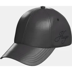 Gorra de béisbol de 6 paneles con el logotipo bordado en letra cursiva en el panel lateral