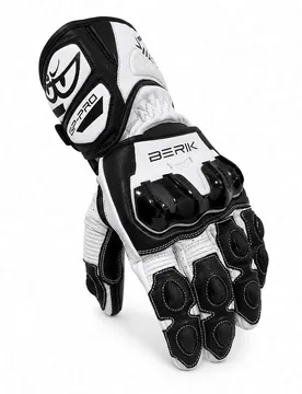 Guanti Moto Racing 2.0 In Pelle G-235107 Nero Bianco taglia 2XL - Berik - FashionsVida