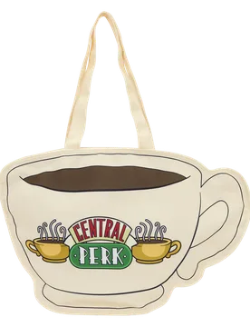 Friends: Central Perk Coffee Cup Oversized Canvas Tote Bag - Loungefly - FashionsVida