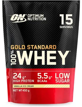 On 100 whey gold standard 1lb vanilla ice cream proteínas (UNICA) - Optimum Nutrition - FashionsVida