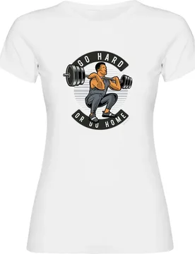 T-shirt à Manches Courtes Go Hard White S - Kruskis - FashionsVida