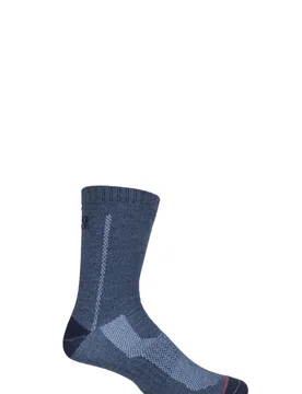 Pair Sapphire Tactel All Terrain Socks Men's 6-8.5 Mens - - Blue - Size: 6-8.5 Mens - 1000 Mile - FashionsVida