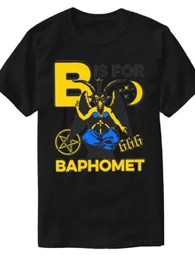 B Is For Baphomet T-Shirt New 100% Cotton O-Neck Short Sleeve Summer Casual Mens T-shirt Streetwear - Aliexpress - FashionsVida