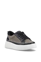 Women's Haisley Woven Trainer in Black Size: 7 - Black - Size: 7