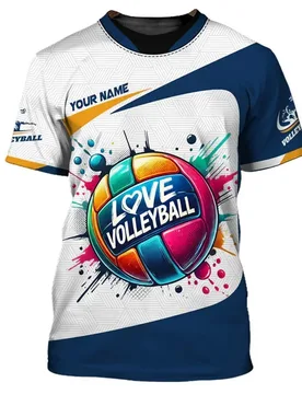 New volleyball uniform personalized customization name unisex 3D print men's T-shirt fashion shirt athlete quick drying clothes - Aliexpress - FashionsVida