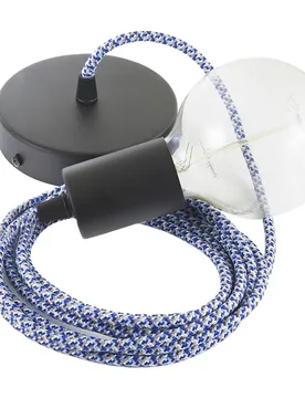 Cables Suspension Luminaire Rx03 Pixel 1 M Turquoise / Black One Size - Creative - FashionsVida