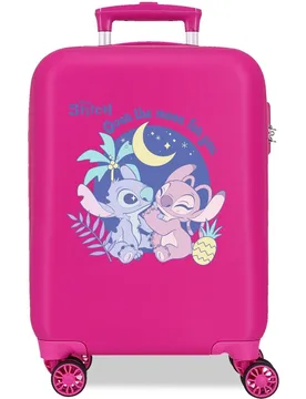 Maleta de cabina stitch adorable rígida con capacidad de 33l en blanco - Disney - FashionsVida