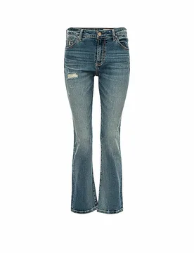 Jeans Bootcut Fit JODI CROP blau 27 Damen - AG - FashionsVida