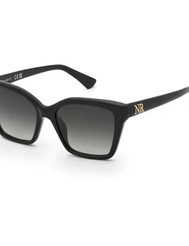 Occhiali Da Sole Da Donna Snr79-50700 5x17x10 Mm Shiny Black Smoke Gradient/CAT3 - Nina Ricci - FashionsVida