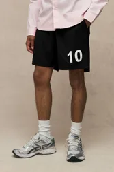 Herren Weit Geschnittene Kurze Fußballhose Black Größe Small