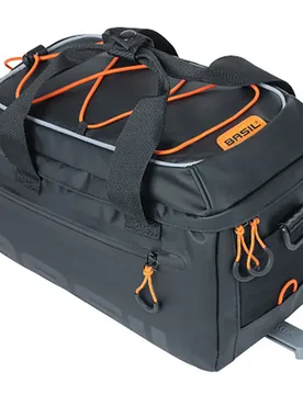 Borsa Da Bicicletta Miles Tarpaulin Mik 7l Black / Orange - Basil - FashionsVida