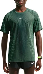 T-shirt léger et respirant - M Nike AF Stride SS Top Black Lt Green Spark Reflective Silver - Taille XL - Vert