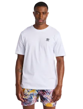 Essential Herren T-Shirts - Weiß - Größe L White L - Adidas - FashionsVida