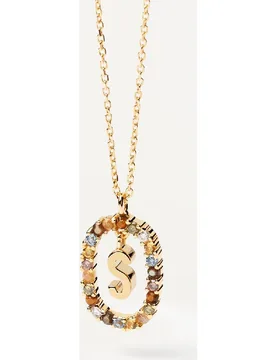 Cadena con colgante Letra S de plata - PDPAOLA - FashionsVida