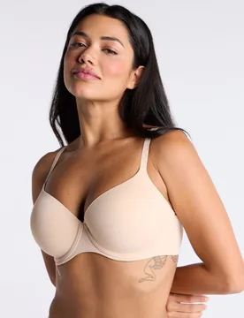 Padded Microfibre T-Shirt Bra (B-F) Natural female - Boux Avenue - FashionsVida