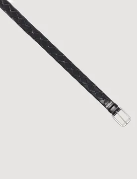 Cinturón de hombre de cuero vegetal trenzado ancho - sandro - FashionsVida