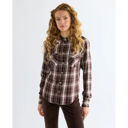 Camisa de mujer western de manga larga