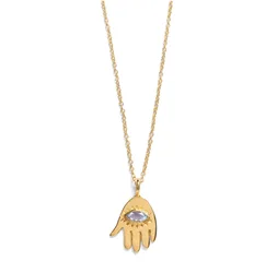 Gold Asha Hamsa Necklace