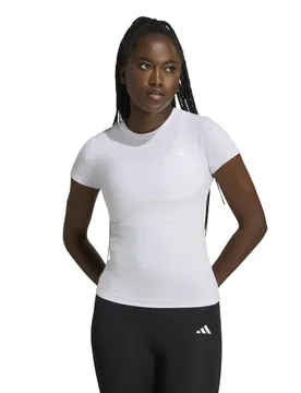 T-shirt à Manches Courtes Primelift Essentials Workout Contour Frozen Purple XL - Adidas - FashionsVida