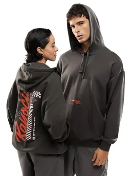 Felpa Con Cappuccio Rc Squad Grey L - Siroko - FashionsVida