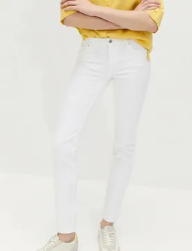 Womens Lily Slim Leg Jeans - White Cotton - Size 22 Short - Secret Label - FashionsVida