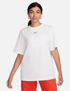 Essentials Damen T-Shirts - Weiß - Größe L White L - Nike - FashionsVida