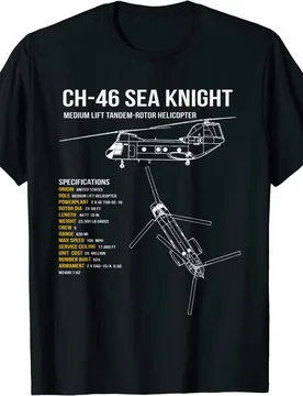 CH-46 Sea Knight Helicopter Men T-Shirt Short Sleeve Casual 100% Cotton O-Neck Summer Shirt Size S-3XL - Aliexpress - FashionsVida